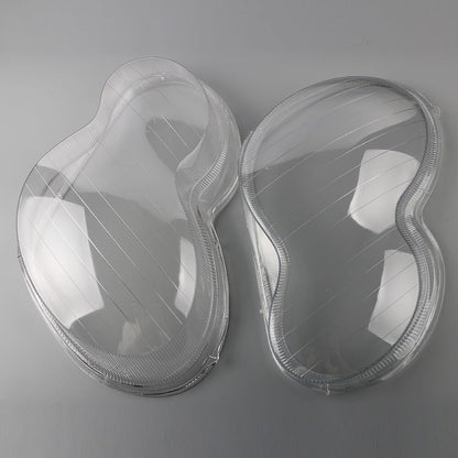 ya 9 10.24 2Pcs Headlight Lens Cover Left+Right Side Replacement For 2001-2007 C-Class W203