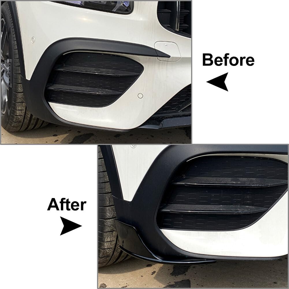 ya 11 9.14 zhengce Glossy Black Front Bumper Lip Splitter for Mercedes-Benz GLB-Class X247 202