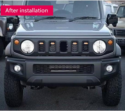 ya 2 8.15 White Amber External Grille Lamps for Suzuki for Jimny JB64 JB74 2019-21 Low Version