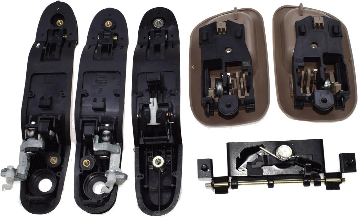 ya 2 8.15 Black Exterior and Beige Interior Door Handles + for Toyota for Sienna Tailgate Handle 