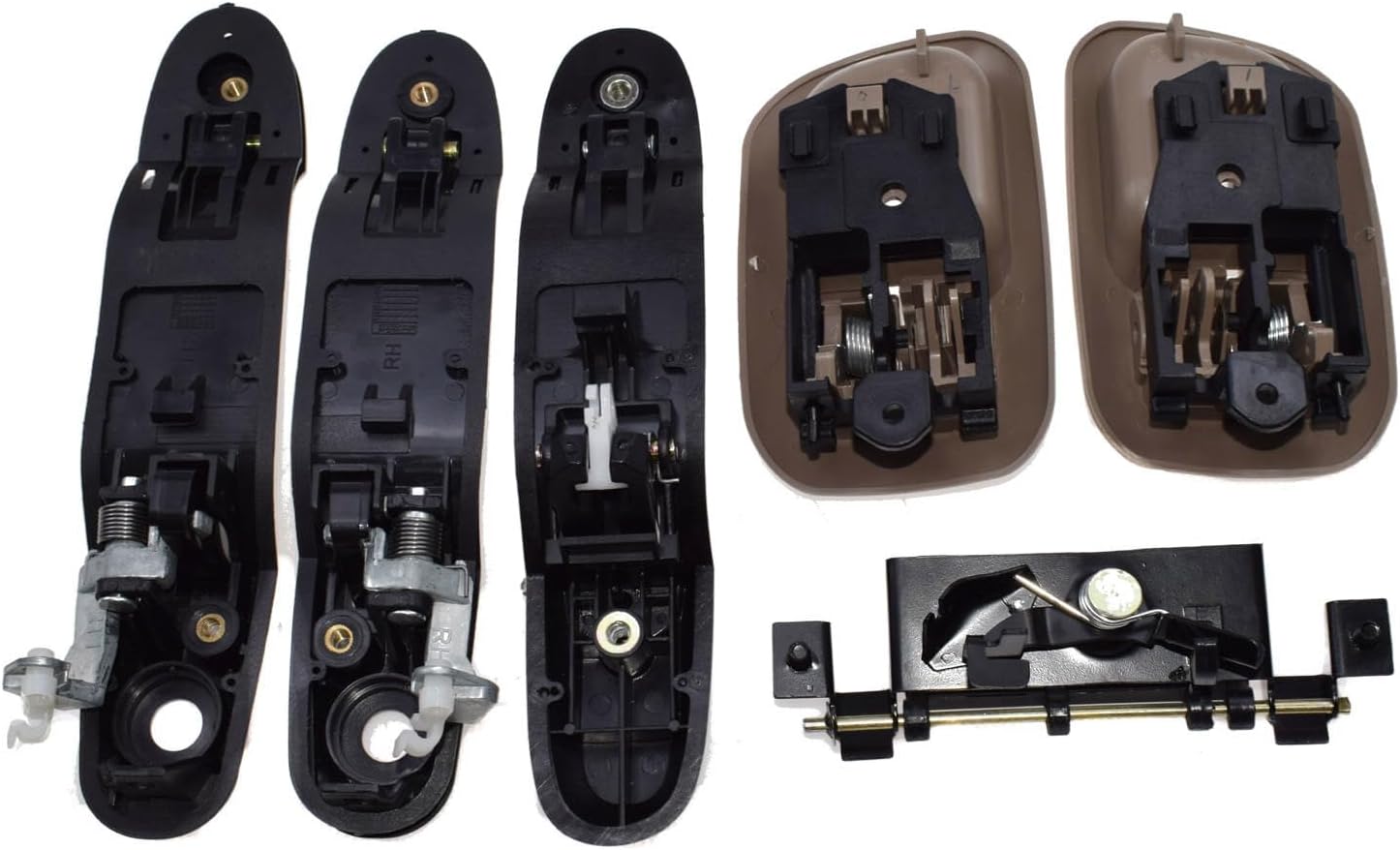 ya 2 8.15 Black Exterior and Beige Interior Door Handles + for Toyota for Sienna Tailgate Handle 