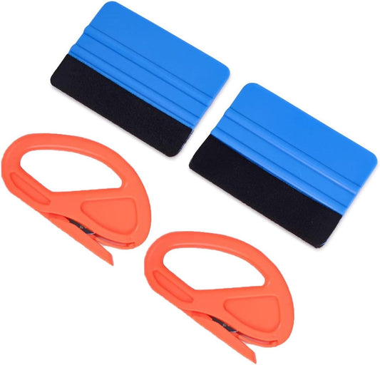 ya 2 8.15 4X Car Body Window Carbon Fiber Vinyl Film Sticker Wrapping Install Tool Cutter