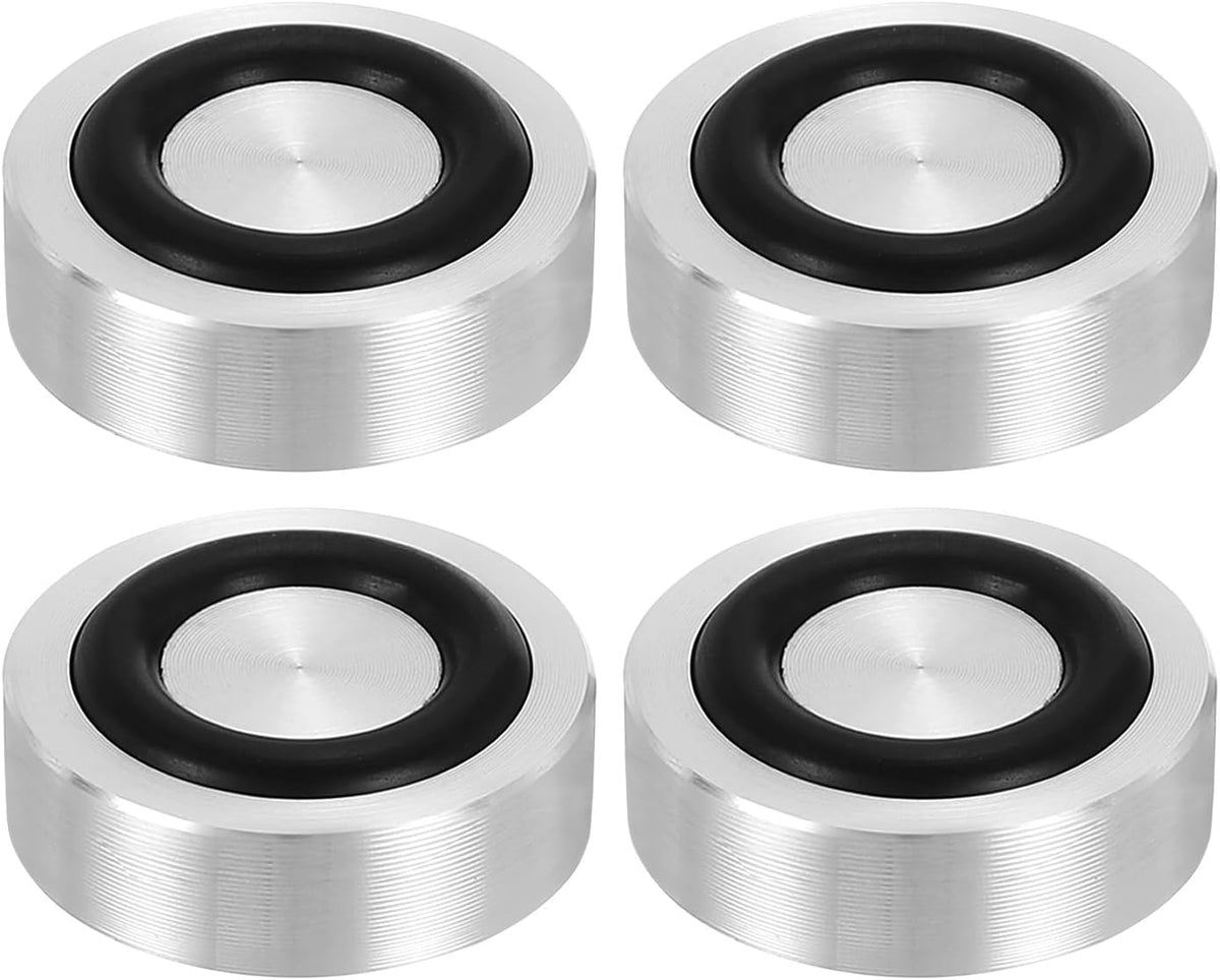 ya 26 10.21 baidi M8 20mm / 0.8 Dia 10mm Aluminum Disc Glass Top Adapter with Rubber Ring 4pcs