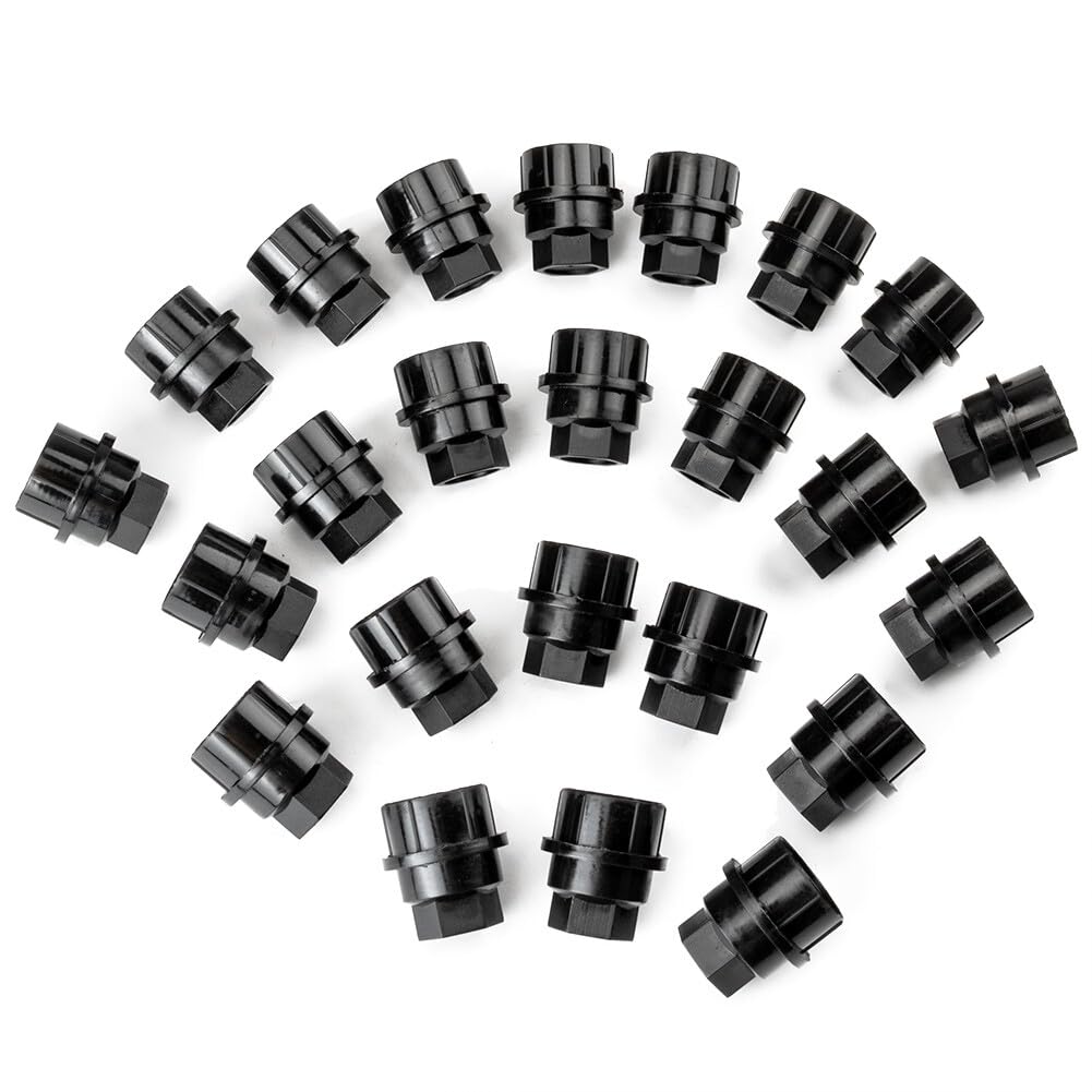 ya 10 9.16 baidi 24x Wheel Lug Nut Insert Caps for Chevrolet K3500 for GMC Savana 1500 2500-