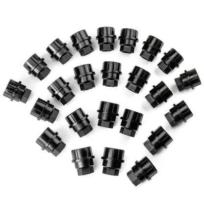 ya 10 9.16 baidi 24x Wheel Lug Nut Insert Caps for Chevrolet K3500 for GMC Savana 1500 2500-