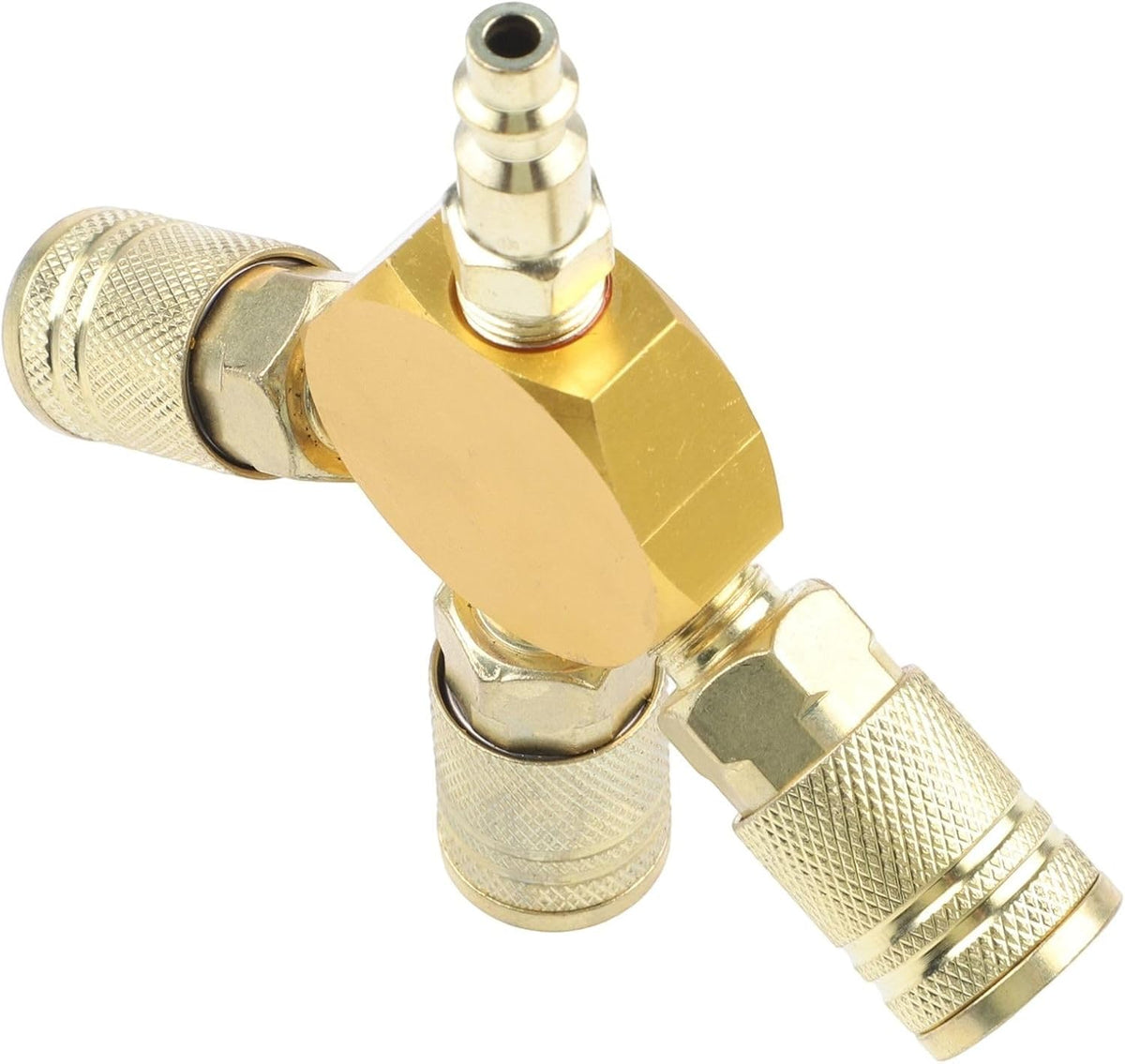 ya 14 9.20 baidi 3-WAY Quick Coupler 1/4 NPT Connector Air Hose Pneumatic Tools America Style-1