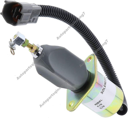 ya 10 9.16 baidi 12V 3A Fuel Stop Oil Solenoid Valve 1751ES-12A3UC12BIS for Hyundai R60-5 R335-7