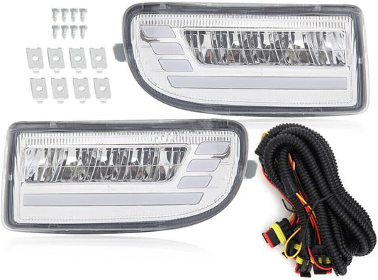 ya 2 8.15 2-piece LED fog lights daytime running lights suitable for Toyota Land Cruiser J100 105