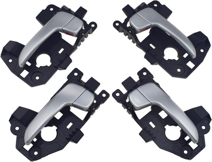 ya 5 8.24 baidi Front and Rear Left Chrome Inner Door Handle for Kia Carens Rondo 2013-2016