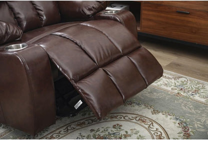 ya 28 10.13 baidi Brown PU Recliner Lift - Relax Sofa,for Elderly