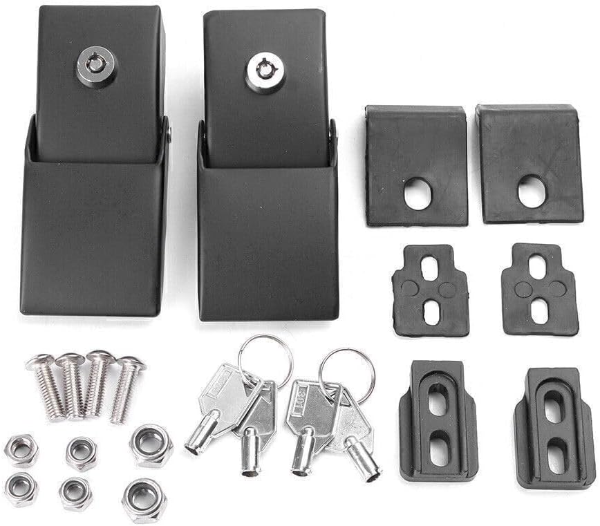 ya 4 8.8.2 for Jeep for Wrangler JK 2007-2017 08 09 10 16 Black Locking Hood Catch Latches Kit