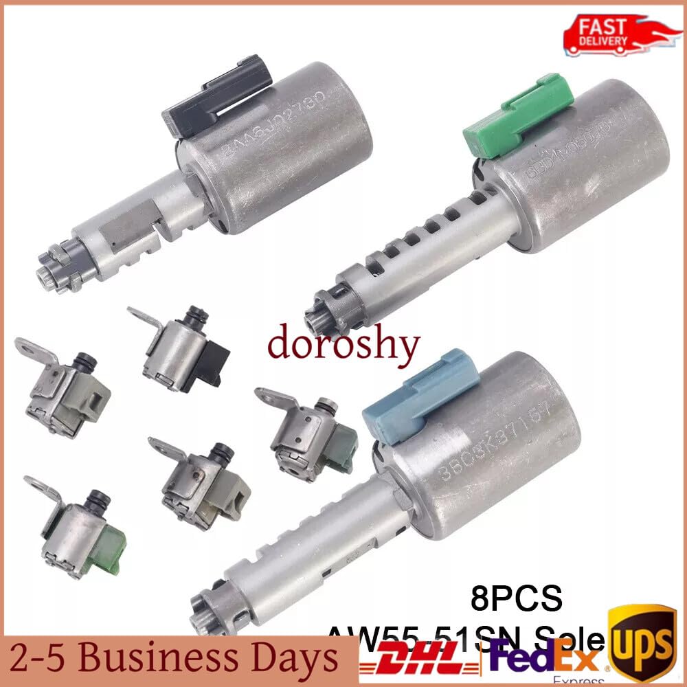 ya 8 8.24 baidi 8Pcs Transmission Shift Control Solenoids for Nissan for Suzuki AW55-50SN AW55-51SN