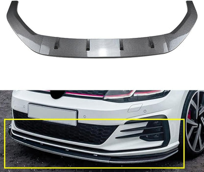 ya 28 10.13 zhengce Front Bumper Spoiler Splitter Lip for VW for Golf MK7.5 GTI R Rline 2017-19