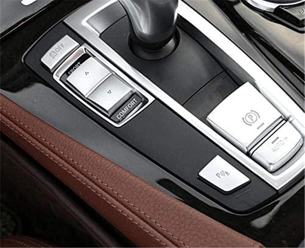 ya 8 8.24 baidi 5pcs Handbrake Gear Shift Panel Side Switch P Button Cover for BMW 5 6 Series X3