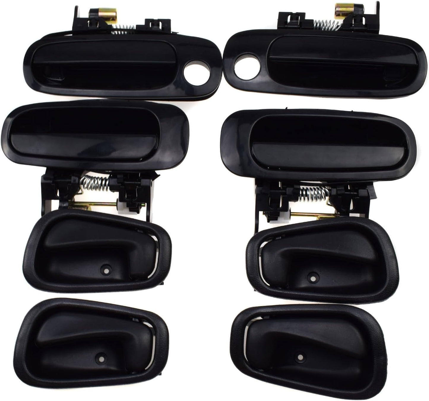 ya 2 8.15 8Pcs Front Rear Black Outside Inside Door Handles for Toyota for Corolla 1998-2003