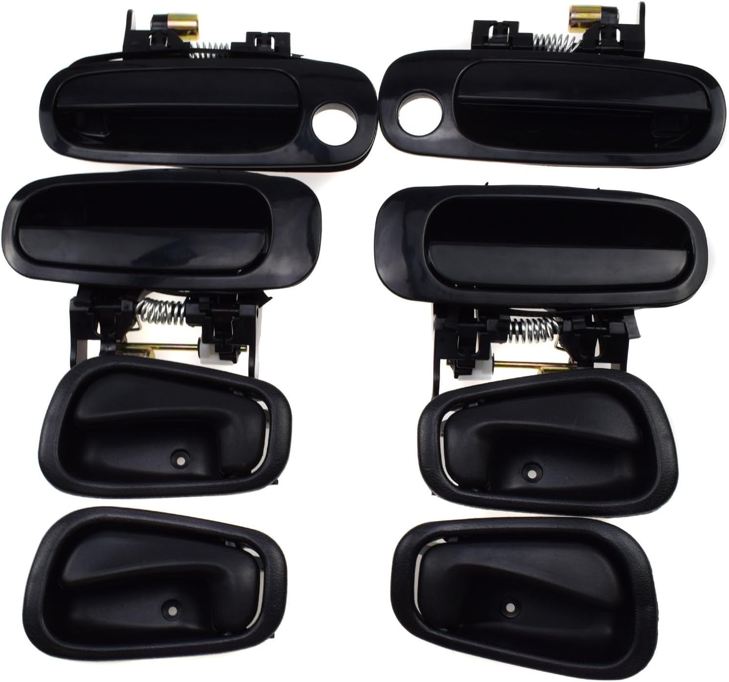 ya 2 8.15 8Pcs Front Rear Black Outside Inside Door Handles for Toyota for Corolla 1998-2003