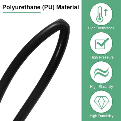 ya 14 9.20 baidi 5Meter Pneumatic Tubing Pipe 2.5x4mm PU Polyurethane Air Compressor Hose Black-1