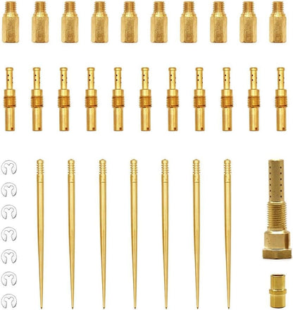 ya 2 8.15 PE 26-28 21-34 Carburetor 24 Holes Repair Kit Slow Jet Needle Holder Atomiser