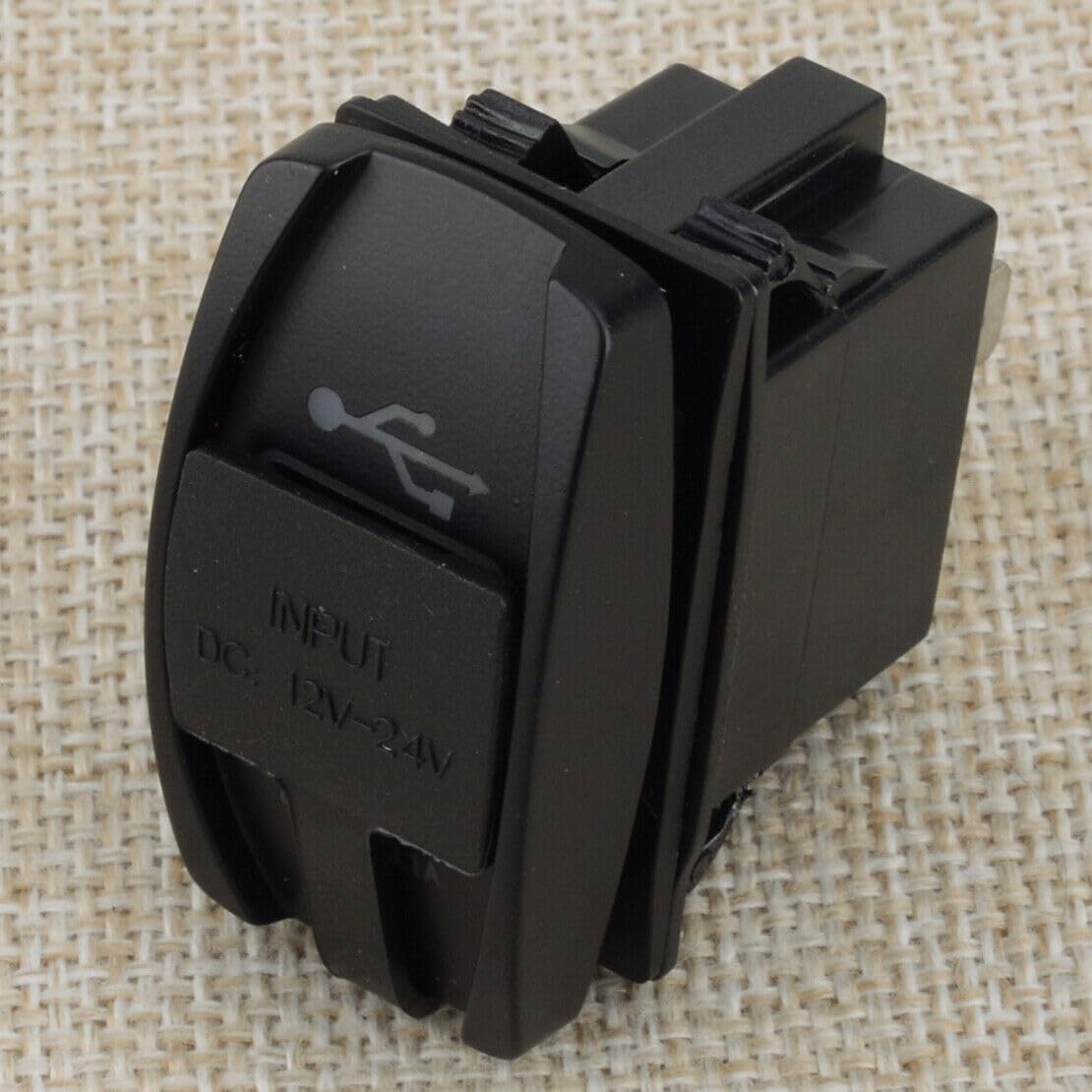 ya 6 8.24 baidi Universal Dual USB Power Charger Red LED Light Socket Rocker Switch Panel Acc