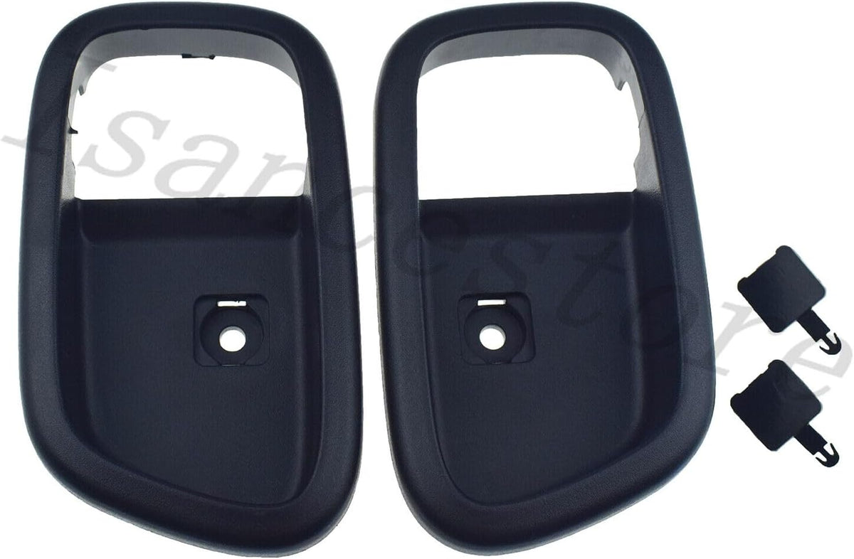 ya 9 10.24 Pair of Left + Right Inside Door Handle Cover Black F for Ram e for 2006-11