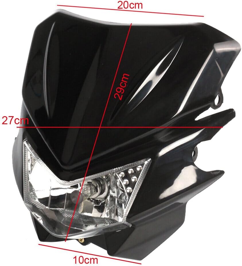 ya 4 8.14 Motorcycle headlight rectifier headlight high/low dual lights universal off-road bicycle 