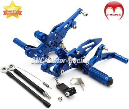 ya 5 8.10 CNC Racing footrest Rear Wheel Set Foot pegs Suitable for Yamaha FZ1 2006-2015 2016