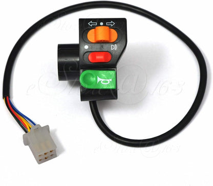 ya 2 8.15 3in1 7/8 22mm Handlebar Headlight/Turn Light/Horn Switch For Motor e-Bike -B