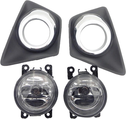 ya 7 8.24 baidi 1Set Front Bumper Fog Lights Lamps W/Cover+Bulbs Fit for Ford Ecosport 2013-2014