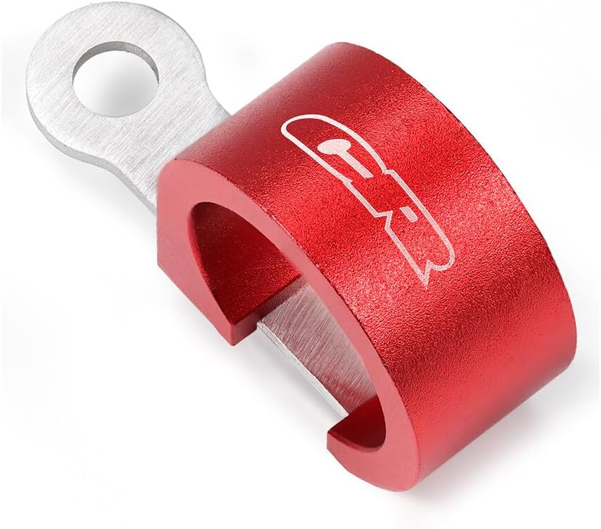 ya 23 10.7 baidi CNC Brake Hose Clamp Line Guide Red for Honda CR125R CR250R CR500R CR80R CR85R