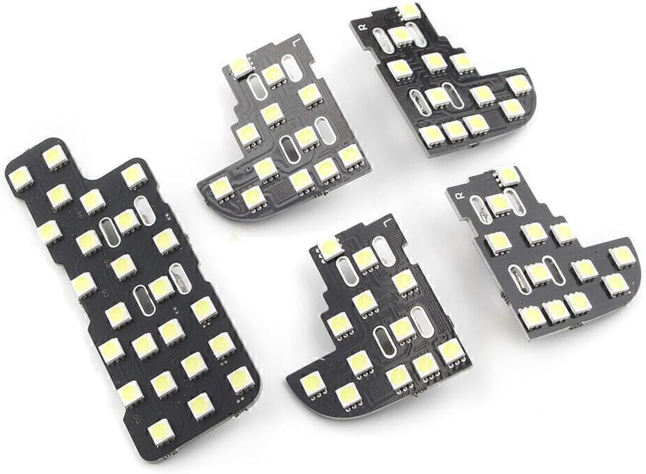 ya 3 8.24 baidi 5 Piece White Car Interior Dome Map Reading Light Bulbs for 2005-2008 for Honda Odyssey 