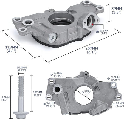 ya 4 8.10 LS High Volume Oil Pump Change Kit W/Gaskets Balancer Bolt 4.8L 5.3L 5.7L 6.0L