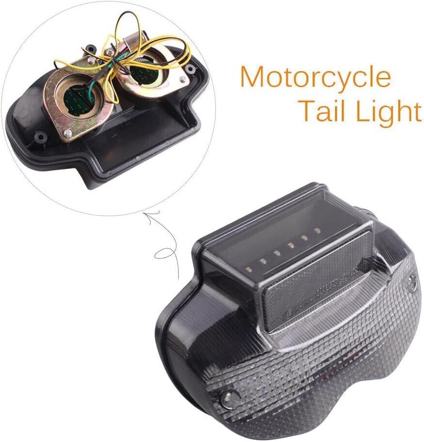 ya 4 8.10 LED Turn Signal Lamp Rear Tail Light Bulbs for Suzuki BANDIT 600/1200 2000-2005
