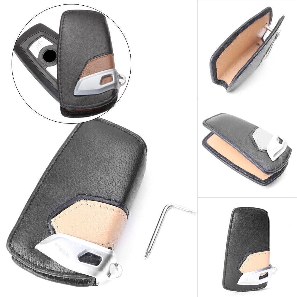 ya 4 8.8 Auto Schlussel Funkschlussel Gehause Hulle Blau for BMW 3 5 7 Series X3 Leder