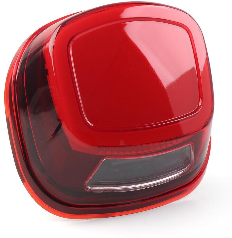 ya 10 9.16 zhengce LED Rear Brake Tail Light Red Lens Fit Harley Touring Softail Dyna Sportste