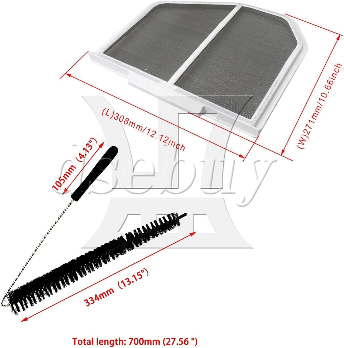 ya 26 10.21 baidi Dryer S n w/ 2 Pcs Long Vent Lint Remover Brush Replacement for Crosley