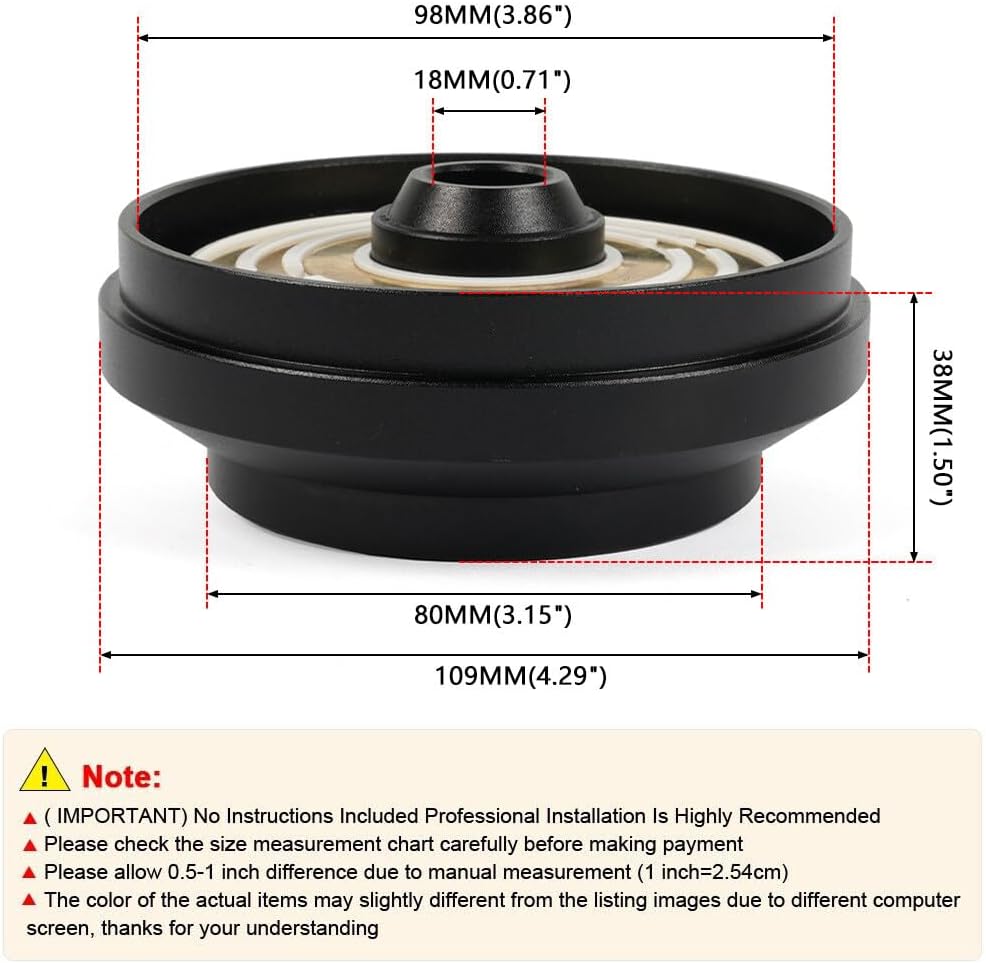 ya 5 8.24 baidi Steering Wheel Short Hub Adaptor Kit 6-Hole for 79-04 for Ford for Mustang 174H