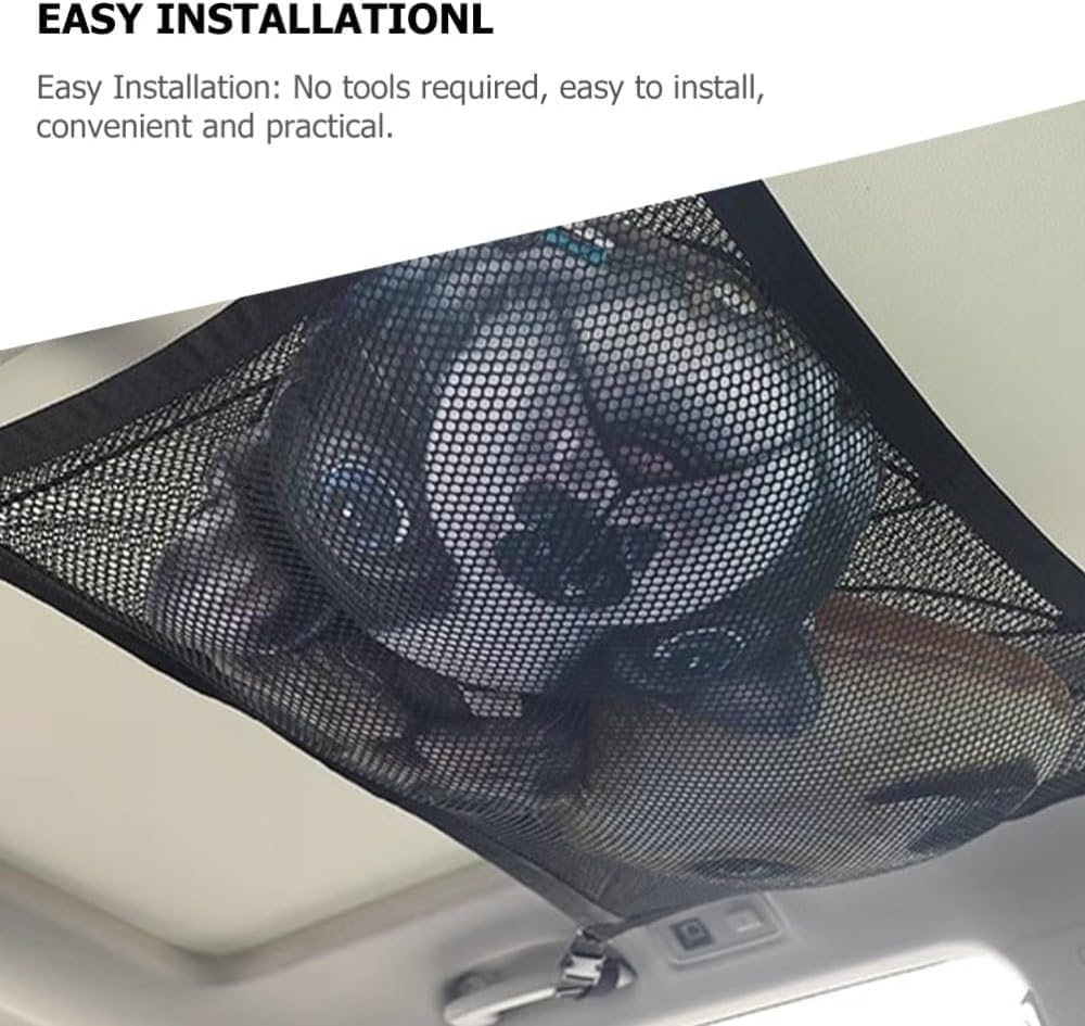 ya 28 10.13 zhengce Roof Storage Network Van Ceiling Cargo Travel Compartment Netting Bag