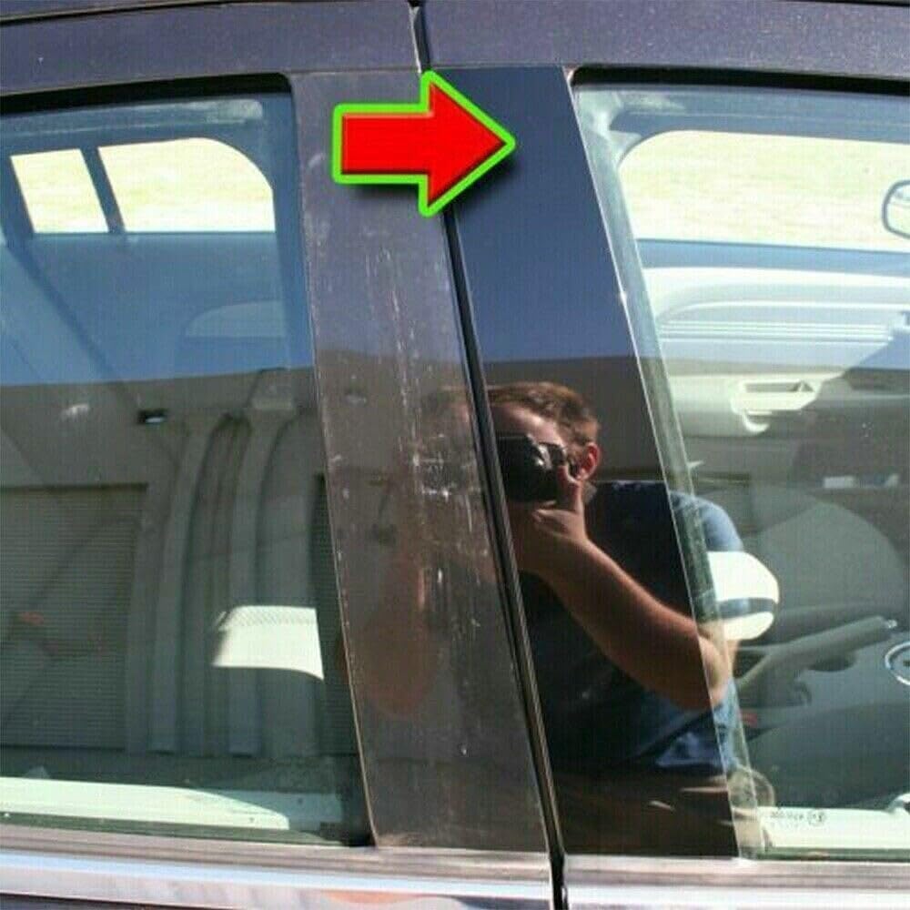 ya 5 8.24 baidi 8X Door Window Panel Pillar Post Trim Decal Cover for Ford Flex 2009-2019 Parts