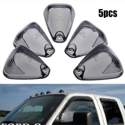ya 13 9.15 baidi Roof Running Lens Marker Light Cover Smoke Cab Useful 5pcs ABS Plastic