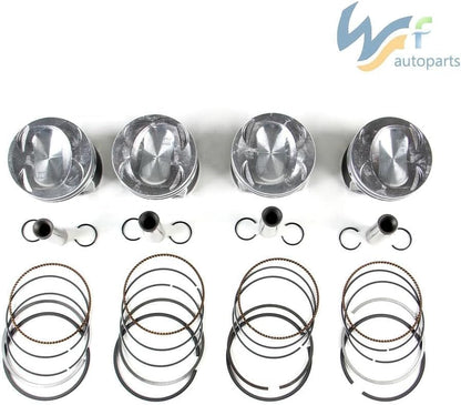 ya 28 10.13 zhengce 4PCS Piston&Ring Set 1.4TSI 76.5mm for VW for JETTA for Golf for Tiguan Sc