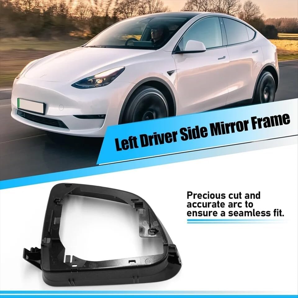 ya 11 9.14 baidiLeft Side EXTERIOR MIRROR SUPPOTING FRAME RING FOR 2020-23 for Tesla Model Y 8202101