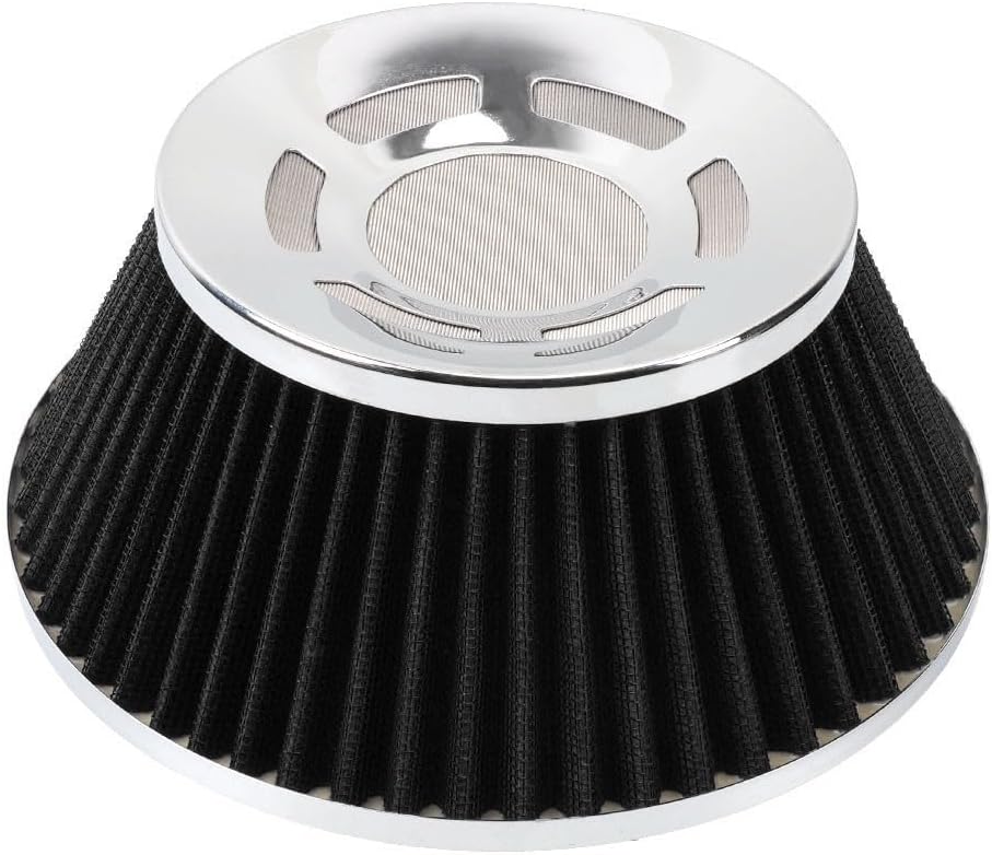 ya 13 9.15 baidi Black 3 Inch 76mm High Flow Dry Air Filter Cold Air Intake Filter Mushroom Head
