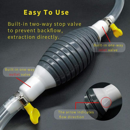 ya 4 8.8 High Flow Siphon for Man ual Pump Automotive Fuel Transfer Pump Suitable for Gasoline and Diesel