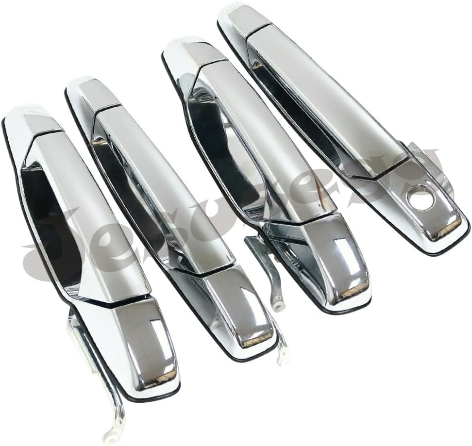 ya 9 10.24 1Set Chrome Outside Door Handle Fit for Silverado for Sierra Tahoe for Yukon 2007-2013