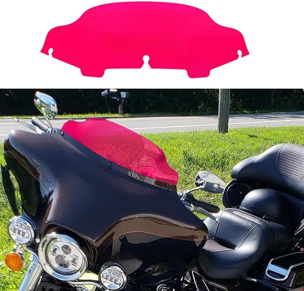 ya 23 10.7 baidi 6 Wave Windshield Windscreen for Harley Street Electra Glide Classic 1996-2013