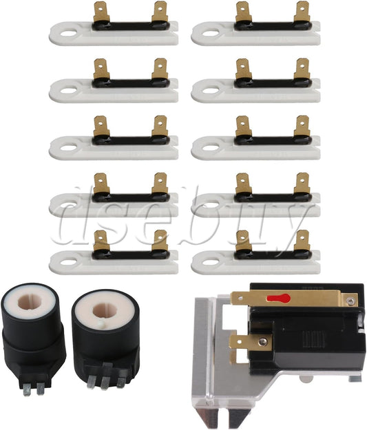 ya 26 10.21 baidi AP6008294 Flame Sensor & Thermal Fuse Kit with 279834VP Coil Kit for Dryer