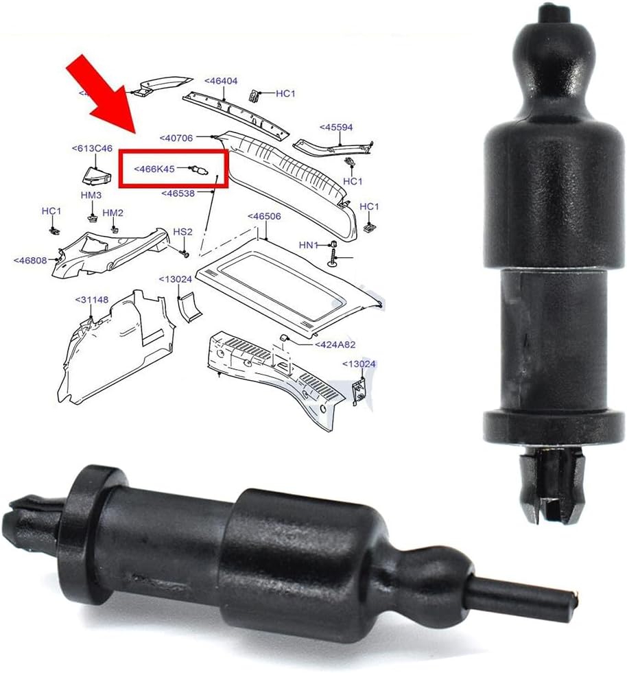 ya 4 8.14 2X for Focus MK2 MK2.5 Hatchback C-Max Parcel Shelf String Clips 4M51A466K45AC