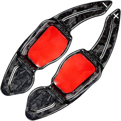 ya 4 8.8.2 Carbon Fiber Steering Wheel Paddle Shifter Extension Fit for VW MK5 MK6 for Golf CC