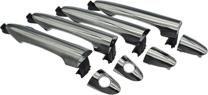 ya 10 9.16 baidi 4Pcs Chrome Door Outer Handles with Cap for Kia Picanto 2011-16 82651-1Y000