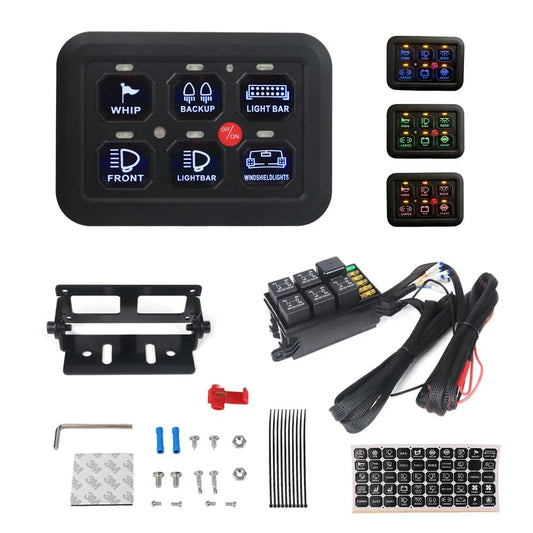 ya 15 10.19 zhengce 6Gang Switch Panel Universal Circuit Control Relay System Box Automatic Di
